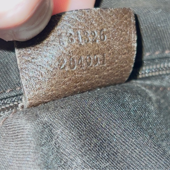 Gucci Logo Abbey GG Pattern D-Ring Canvas/Leather Crossbody Shoulder Bag Brown - Picture 16 of 16